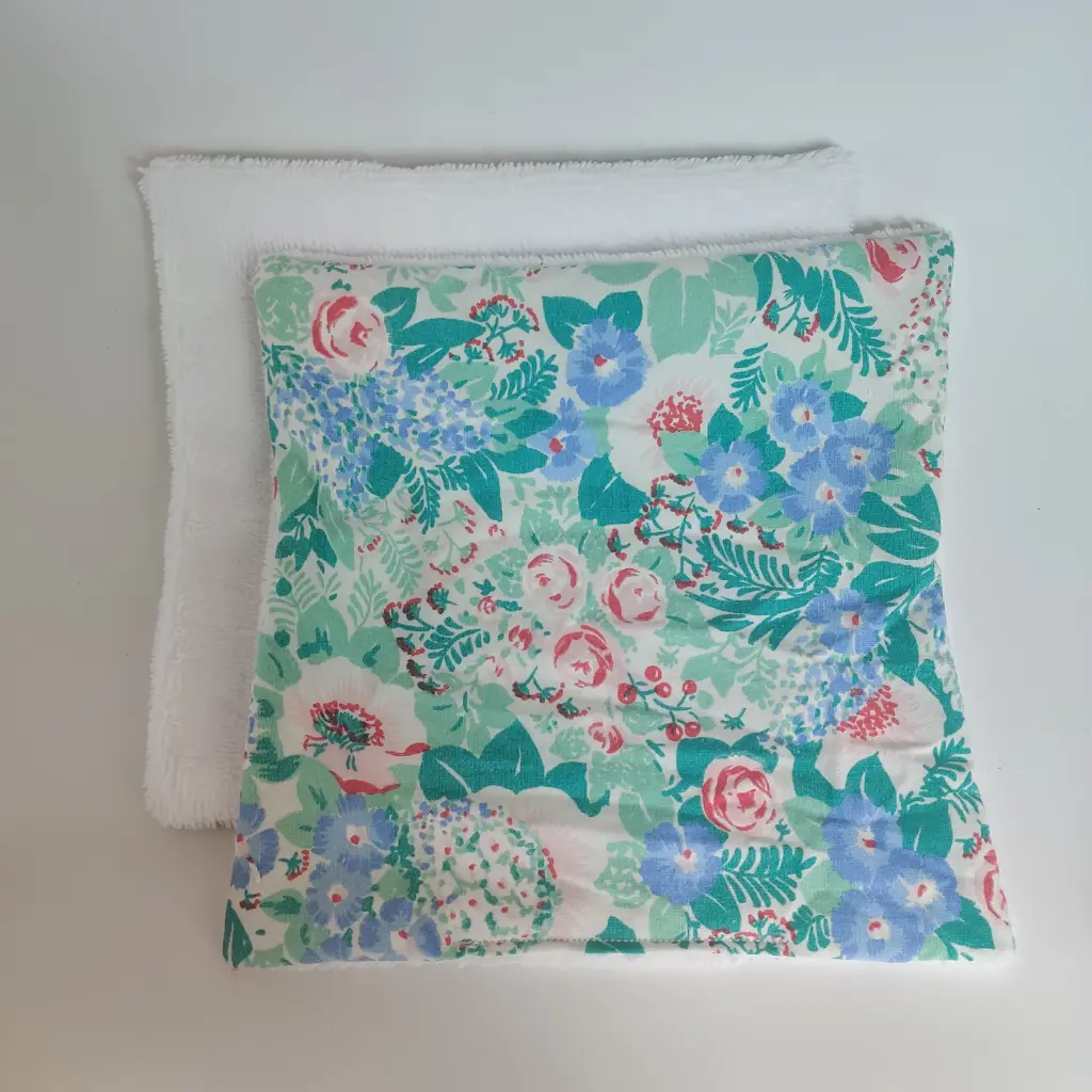 Serviette visage en coton et bambou