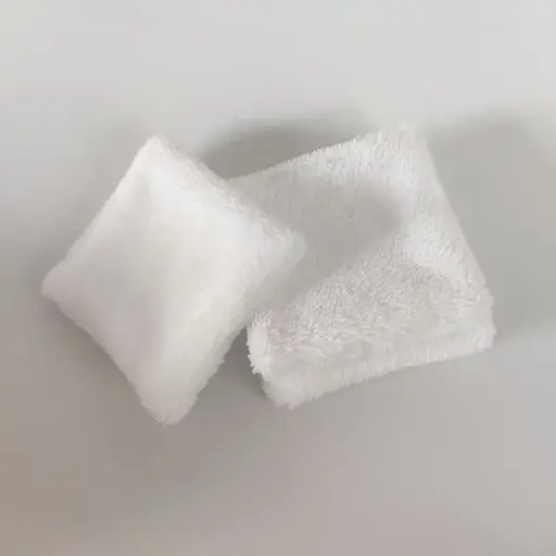 Lingettes démaquillantes lavables double face