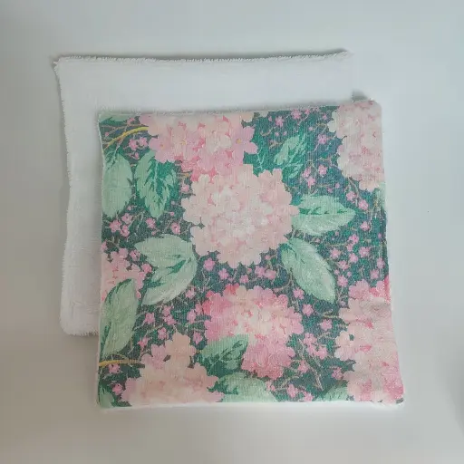 Serviette visage en coton et bambou