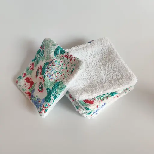 Lingettes démaquillantes lavables en coton